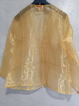 Chaqueta dorada fiesta pedrería