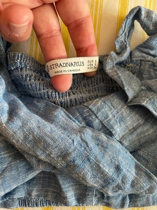 Conjunto Top y Falda pantalón Stradivarius Azul