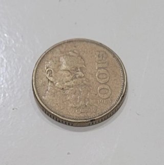 Moneda 100 Pesos Mexicanos V. Carranza 1985