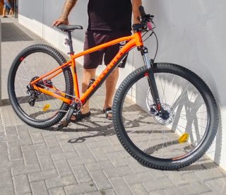 Bicicleta Montaña Rockrider Naranja
