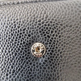 Bolso Cartera Chanel Piel Negra Cadena Dorada