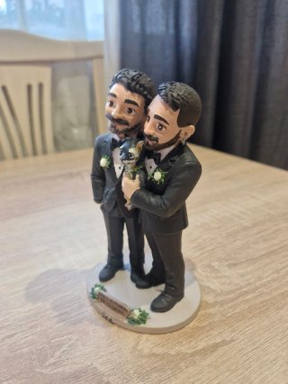 Novios personalizados para tarta de boda