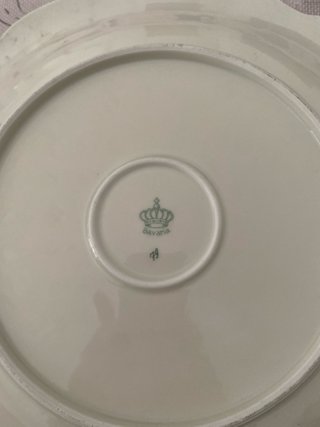 Plato porcelana Bávara antiguo flores