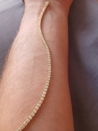 Tennis de oro de 14kilates y diamantes
