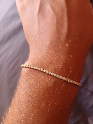 Tennis de oro de 14kilates y diamantes