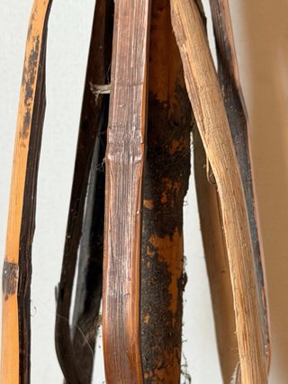 Rueca antigua de arte pastoril