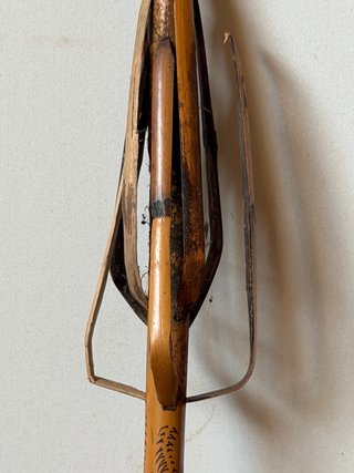 Rueca antigua de arte pastoril