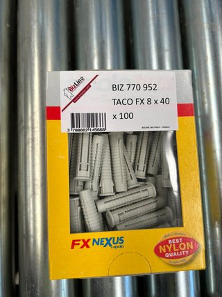 100 uds Tacos Nylon FX Nexus 8x40