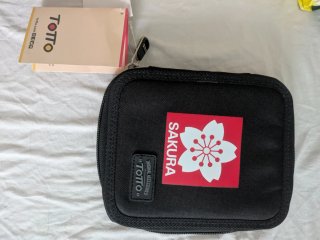 Estuche Totto Sakura Negro 18x15 cm