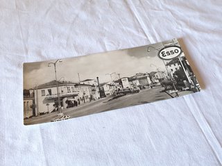 Cartolina postale d'epoca panorama stradale Rovigo