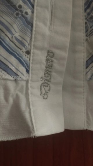 Camicia Dismero donna fantasia righe azzurre