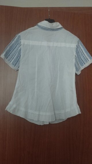 Camicia Dismero donna fantasia righe azzurre