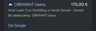 Nivel Láser DeWalt DW088CG Usado