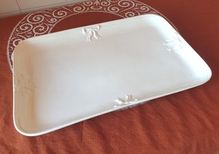 Grande vassoio rettangolare da portata Vintage