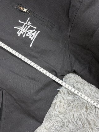 Chaqueta cremallera Bomber Stussy Harrington Negra