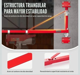 VEVOR Brazo Soporte Polipasto Eléctrico