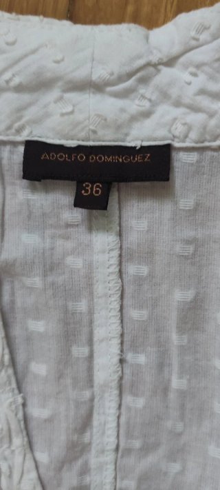 Blusa Adolfo Dominguez Talla 36 Escote Pico
