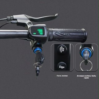 Bicicleta Eléctrica Plegable X40 Negra