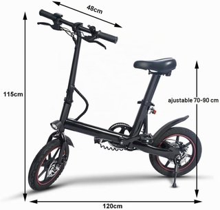 Bicicleta Eléctrica Plegable X40 Negra