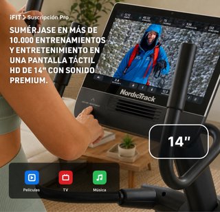 Bicicleta elíptica NT COMMERCIAL 14.9 + IFIT