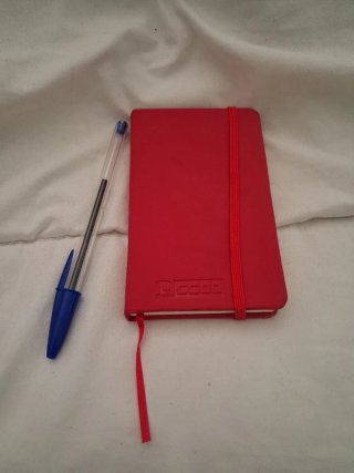 Libreta CCOO Roja con Goma Elástica