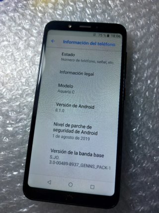 BQ Aquaris C 2/16GB Negro