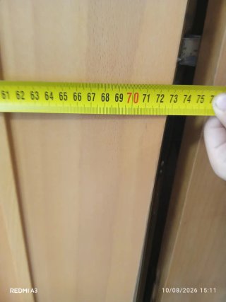 Puerta madera maciza