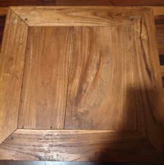 Mesa auxiliar madera 50x50x32 alto