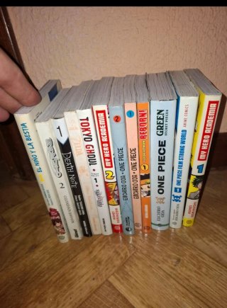 Lote 12 mangas One Piece, Naruto, Tokyo Ghoul y +