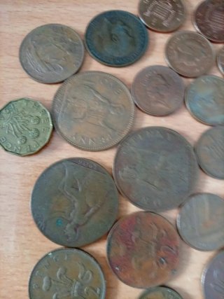 Lote de23 Monedas Antiguas de Inglaterra
