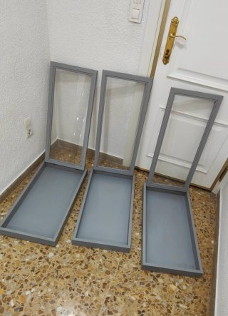 3 Vitrinas Expositoras madera,cristal y  Cerradura