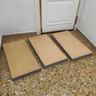3 Vitrinas Expositoras madera,cristal y  Cerradura