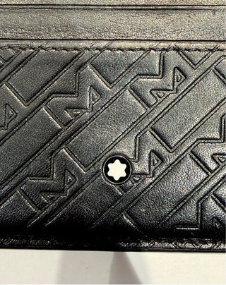 Tarjetero Montblanc Monogram Piel Negro