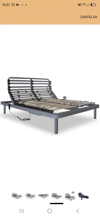 Cama articulada 135 cm