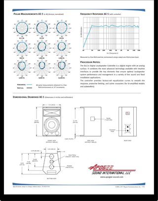 Pareja Altavoces Apogee AE5 con Flight Case
