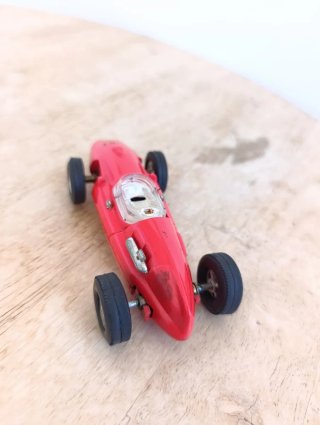 Scalextric Exin Cooper rojo coche guia fija slot