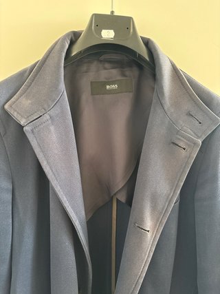 Gabardina azul marino Boss