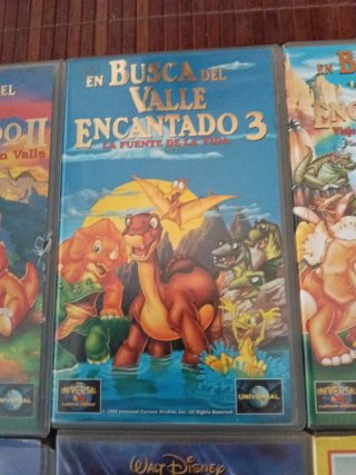 Lote VHS Dinosaurios En Busca del Valle Encantado