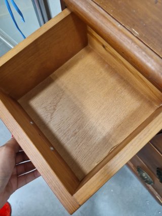 Mueble Escalera Madera Cajones