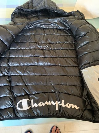 Chaleco Champion Negro con Capucha original