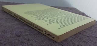 R carver - de qué  hablamos cuando hablamos de amo