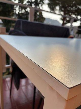 Mesa extensible IKEA VIHALS blanca + 4 sillas