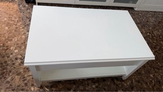 Mesa de centro elevable VITTERYD blanca