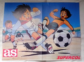 5 Posters SUPERGOL Oliver y Benji Años 90