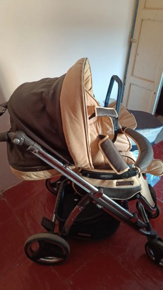 Cochecito Bebecar + cuco + protector lluvia