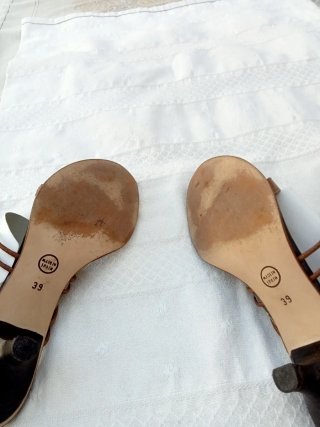 Sandalias eZzio Mujer Marrón y Naranja