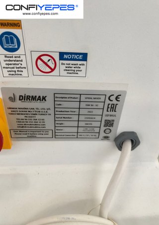 AMASADORA 50L DIRMAK