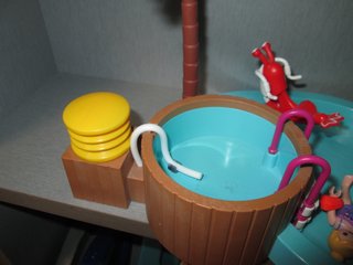 Piscina Playmobil con figuras
