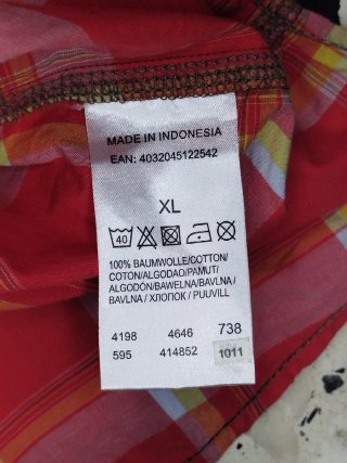 Camicia Mustang a quadri rossa manica corta