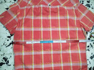 Camicia Mustang a quadri rossa manica corta